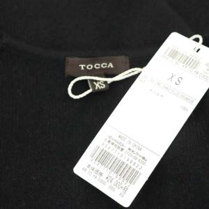 TOCCA CASHMERE KNIT ボレロ カーディガン 長袖 前開きトッパー ショート丈 XS 黒 ブラック KRTOYW0300