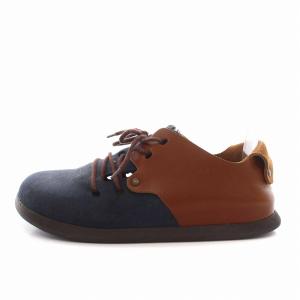 BIRKENSTOCK MONTANA モンタナ ヘリテージシューズ レザー 36 23cm 茶 ブラウン 紺 ネイビー