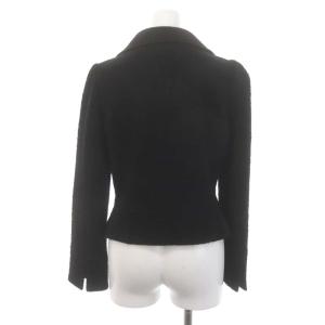 M'S GRACY ショート丈ジャケット テーラード ウール 38 黒 ブラック