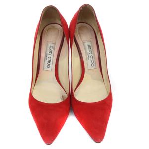 Jimmy Choo レッド ポインテッドトゥ パンプス 39 Jimmy Choo レッド ポインテッドトゥ パンプス 39