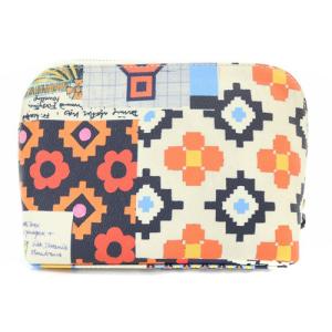 TORY BURCH KERRINGTON ケリントン ポーチ PVC ロゴ アイボリー