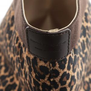 Hervé Chapelier パンサー 舟型トートバッグ M ハンドバッグ レオパード ヒョウ柄 ナイロン ブラウン 707F