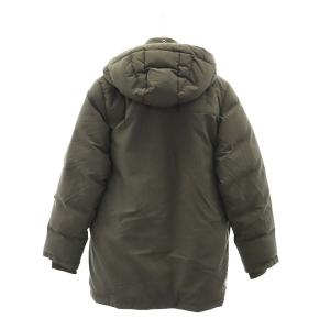 PAUL SMITH フード ダウンコート ハーフコート ミリタリー ジップアップ アウター M ダークカーキ