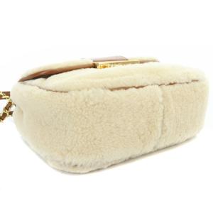 MICHAEL KORS ボアチェーンバッグ ショルダーバッグ べージュ 茶色 ブラウン