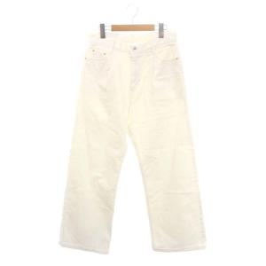 23SS ホワイト タックバギーデニム ジーンズ カラー 38 M 白 ホワイト