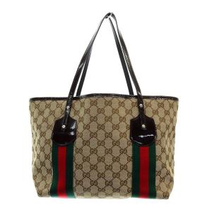 GUCCI トートバッグ GGキャンバス ベージュ 211971