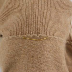Deuxieme Classe タートルネック カシミヤ Lovely ニット セーター 長袖 ベージュ