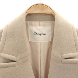 GRACE CONTINENTAL 22AW ビーバーウールロングコート アウター  バックファスナー 38 M ピンクベージュ