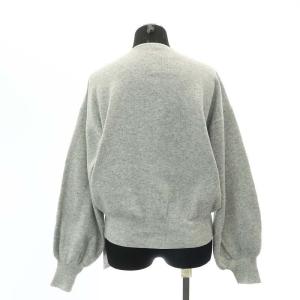 SHIPS エコパールニットカーディガン ウール混 長袖 M ライトグレー