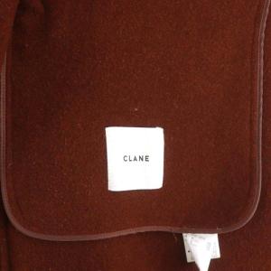 CLANE 22AW ARCH SLEEVE REVER COAT ステンカラーコート リバー ロング アウター ウール 1 茶 ブラウン