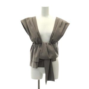 Ameri VINTAGE KNOT PATTERN SET UP セットアップ 上下 ノースリーブトップス カットソー テーパードパンツ タック S