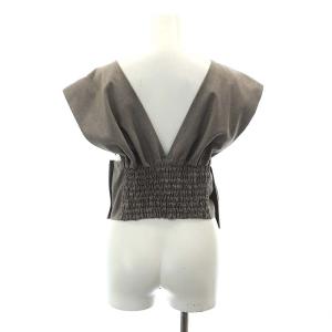 Ameri VINTAGE KNOT PATTERN SET UP セットアップ 上下 ノースリーブトップス カットソー テーパードパンツ タック S