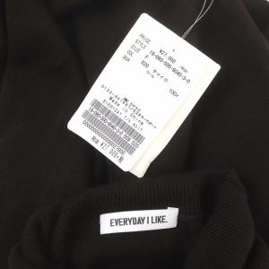 EVERYDAY I LIKE タートルネックニット セーター 長袖 ウール F 茶色 ブラウン