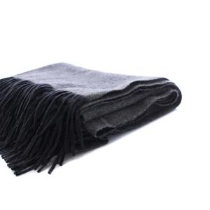 HERMES エルメス カシミヤダブルフェイス ストール ショール ブランケット 大判 グレー