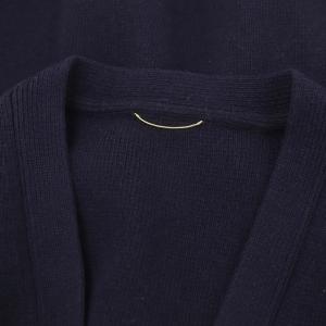 L'Appartement Pearl botton V/N C/D パールボタンVネックカーディガン ニット 長袖 紺 ネイビー