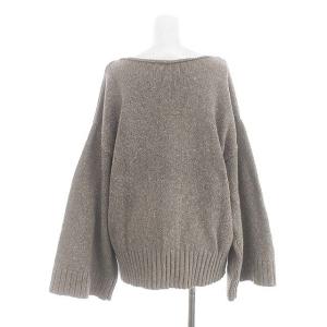 L'Appartement CTN FLARE S/L KNIT ニット セーター 長袖 フレアスリーブ グレージュ