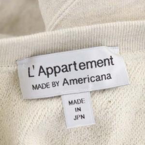 AMERICANA アパルトモン 別注 3/4 Sleeve Sweat プルオーバー トレーナー 七分袖 ロゴ オートミール