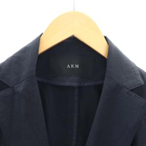 AKM 2WAY COTTON NYLON SWING EASY JKTジャケット テーラード M 濃紺 ダークネイビー