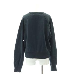 AMERICANA ジーンズファクトリー 別注 スウェット プルオーバー プリント 長袖 紺 ネイビー