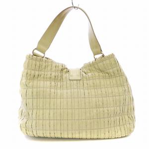 BALLY ワンハンドルバッグ ハンド トート プリーツ ゴールド金具 レザー ベージュ