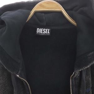DIESEL  F-Reggy-Hood-Zip-E3 Hoodie パーカー 長袖 フロントジップ フード付き コットン M グレーベージュ