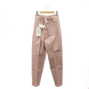 Ameri VINTAGE UNDRESSED DENIM DETAIL FAKE LEATHER PANTS パンツ フェイクレザー テーパード S