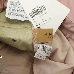 Ameri VINTAGE UNDRESSED DENIM DETAIL FAKE LEATHER PANTS パンツ フェイクレザー テーパード S