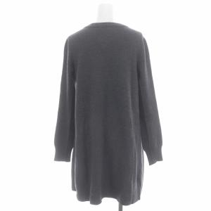 Drawer ミラノリブフレアワンピース ニット ミニ 長袖 2 ダークグレー