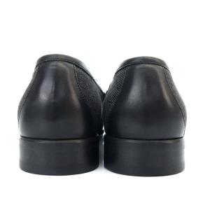 GUCCI ローファー GGキャンバス レザー 27cm ブラック