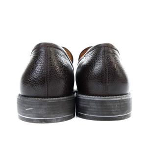 Salvatore Ferragamo DIECI ローファー スリッポン ガンチーニ レザー 8EE 26cm ダークブラウン