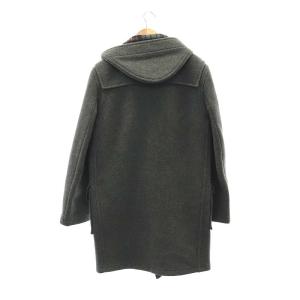 GLOVERALL 裏チェック ウール ダッフル コート アウター ロング USA38 グレー