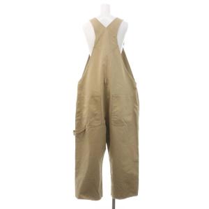 JOURNAL STANDARD LUXE 22AW チノクロススタンダードオーバーオール オールインワン ワイドパンツ テーパード カットオフ ボタンフライ ベージュ
