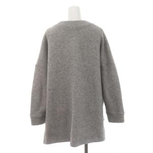 JOURNAL STANDARD LUXE 23AW ハーフリバークルーネックプルオーバー カットソー ダブルフェイス 長袖 グレー