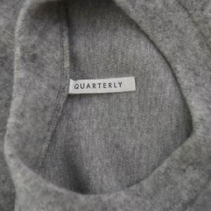 JOURNAL STANDARD LUXE 23AW ハーフリバークルーネックプルオーバー カットソー ダブルフェイス 長袖 グレー