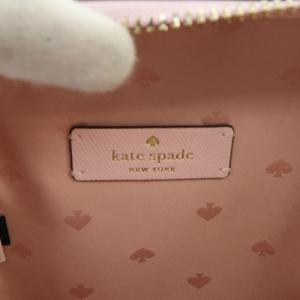 kate spade new york ワイルド ストロベリー バニティバッグ レザー ショルダーバッグ ロゴ ピンク