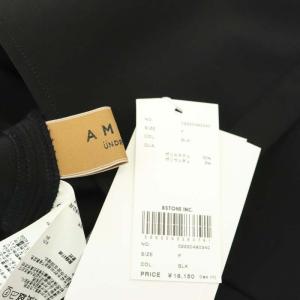 Ameri VINTAGE 22AW WAIST BLOUSING BLOUSE ブラウス 長袖 オーバーサイズ F 黒 ブラック