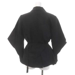 Ameri VINTAGE ASYMMETRY COLLAR JACKET アシンメトリーカラージャケット 変形 F 黒 ブラック