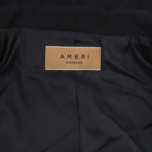 Ameri VINTAGE ASYMMETRY COLLAR JACKET アシンメトリーカラージャケット 変形 F 黒 ブラック