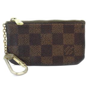 LOUIS VUITTON ダミエ ポシェット クレ コインケース キーケース 小銭入れ 茶色 ブラウン N62658