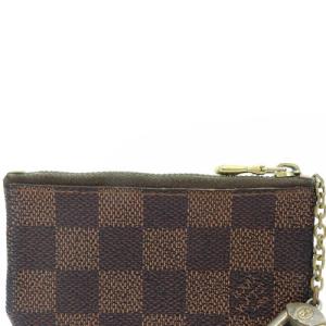LOUIS VUITTON ダミエ ポシェット クレ コインケース キーケース 小銭入れ 茶色 ブラウン N62658