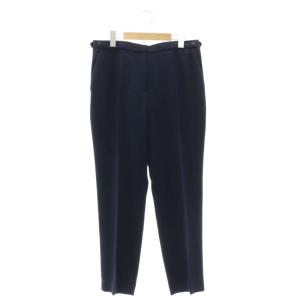 22AW Classic Crepe Waist Tab GZ パンツ テーパード タック センタープレス 10 紺 ネイビー
