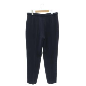 Theory 22AW Classic Crepe Waist Tab GZ パンツ テーパード タック センタープレス 10 紺 ネイビー