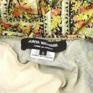 JUNYA WATANABE コムデギャルソン AD2008 ウールフラワー 変形 バルーンプルオーバートップ カットソー アシンメトリー S マルチカラー