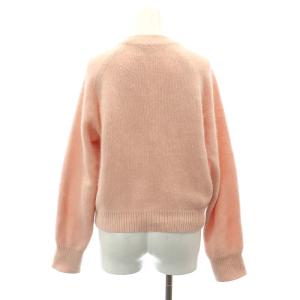 CLANE ニット セーター プルオーバー クルーネック 長袖 アンゴラ混 コンパクト 1 S ピンク