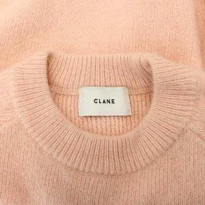CLANE ニット セーター プルオーバー クルーネック 長袖 アンゴラ混 コンパクト 1 S ピンク