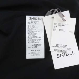 SNIDEL 24SS ライダースジャケット ダブル 0 S 黒 ブラック