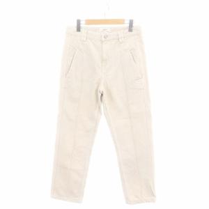 22SS TIJACKOM デニムパンツ ジーンズ テーパード ジッパーフライ 38 アイボリー