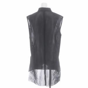 Ameri VINTAGE 22SS SHEER CARDBOARD SET セットアップ 上下 チュニック ノースリーブ パンツ ストレート S 黒