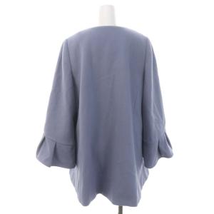 TO BE CHIC 23AW シングルシャルムビーバー ショートコート 42 サックスブルー