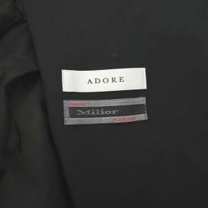 ADORE コンパクトコットン ストレッチ ジャケット ベルト付き 36 濃紺 ダークネイビー